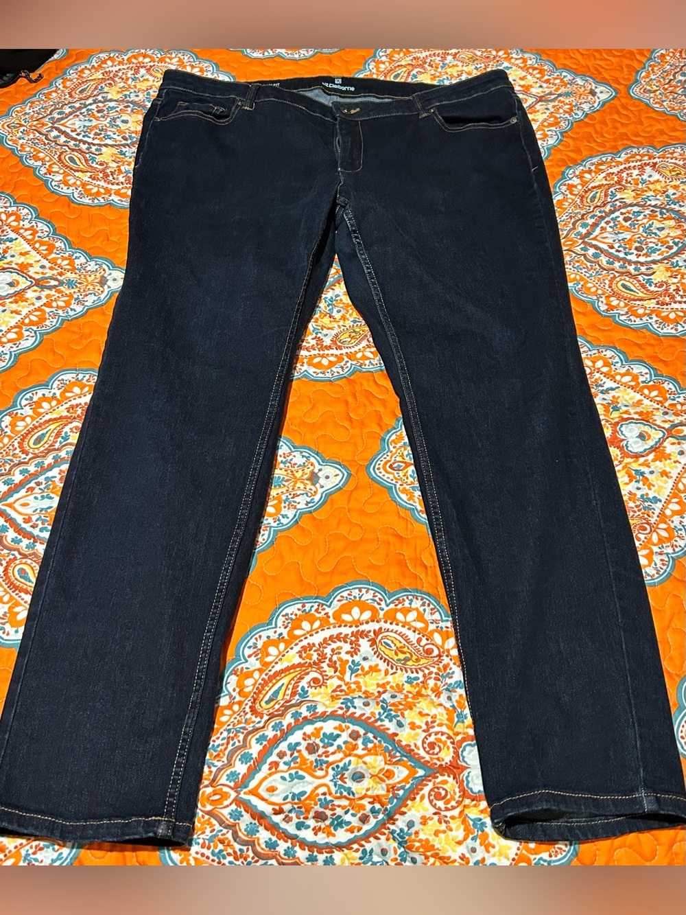 Liz Claiborne Dark Blue City Fit Skinny Jeans